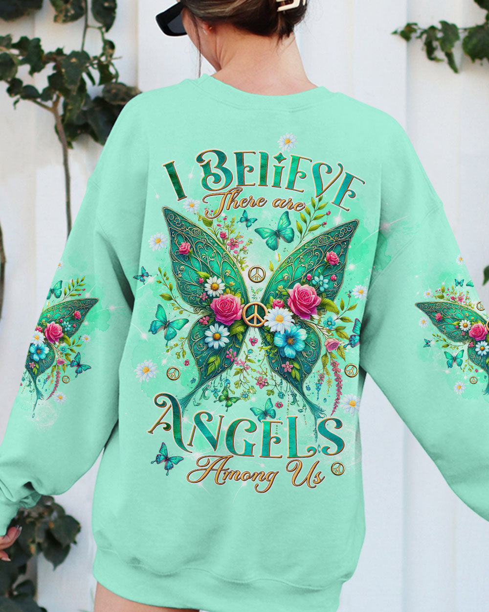 I BELIEVE THERE ARE ANGELS AMONG US WINGS ALL OVER PRINT - TLTW0108243