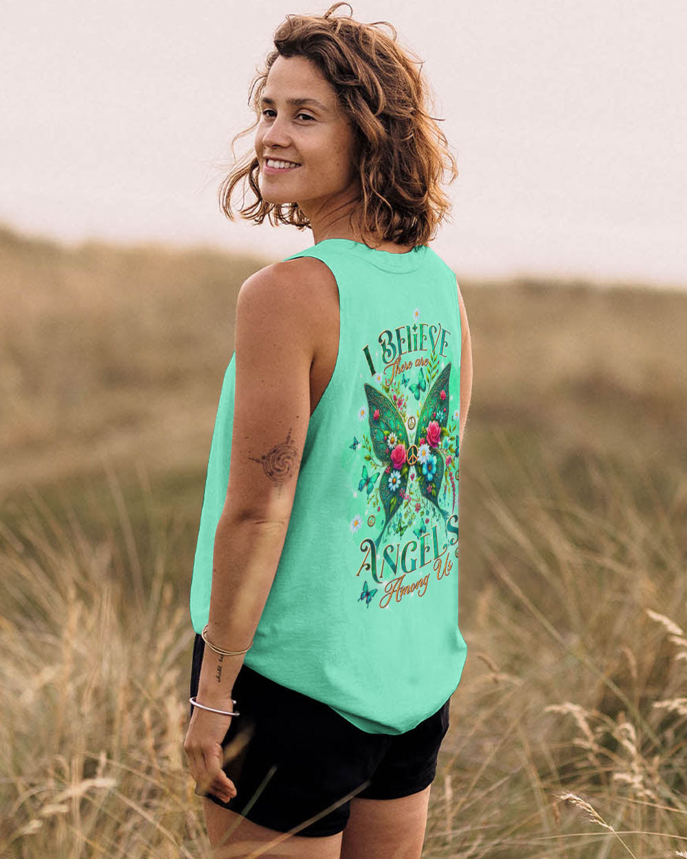 I BELIEVE THERE ARE ANGELS AMONG US WINGS ALL OVER PRINT - TLTW0108243