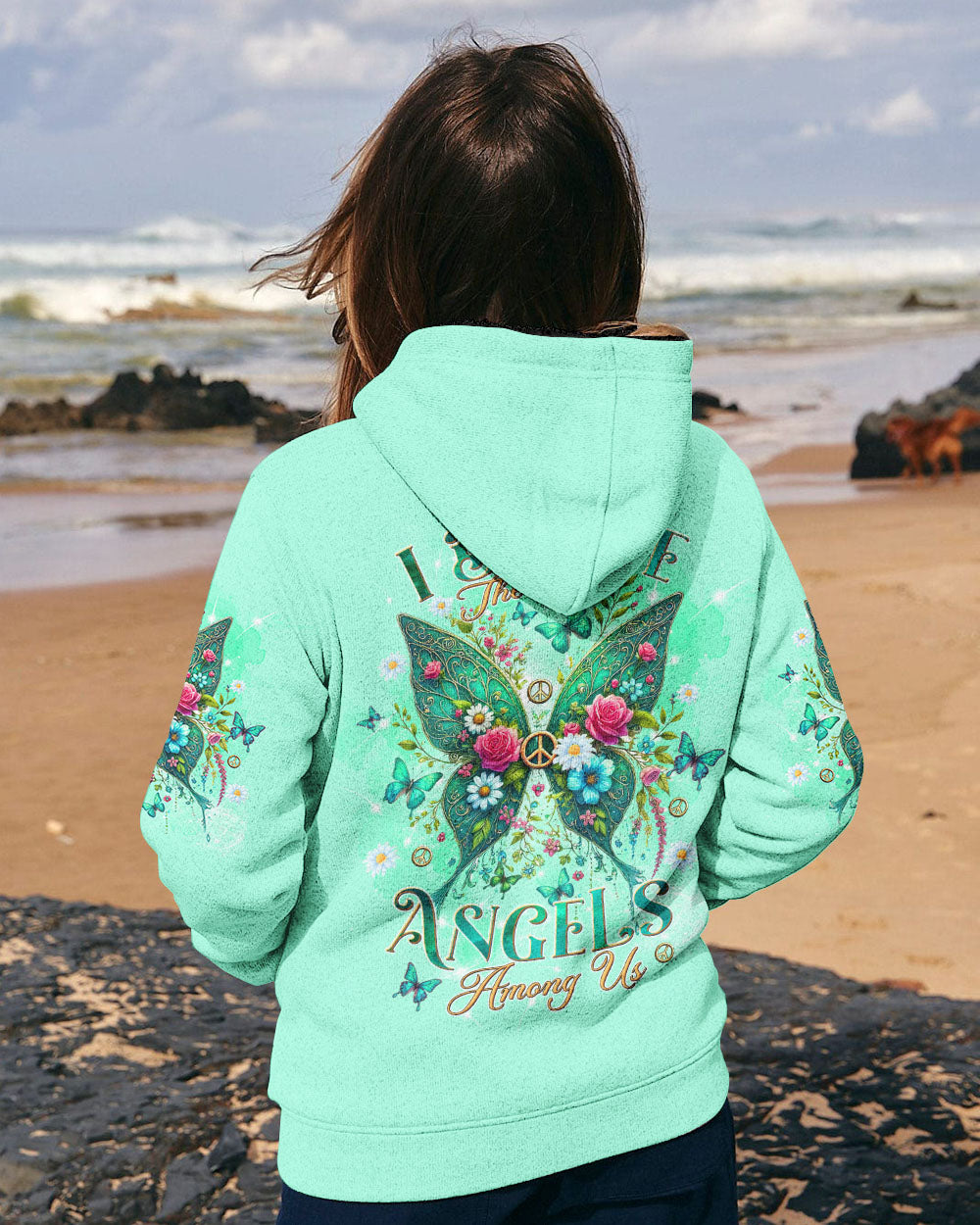 I BELIEVE THERE ARE ANGELS AMONG US WINGS ALL OVER PRINT - TLTW0108243