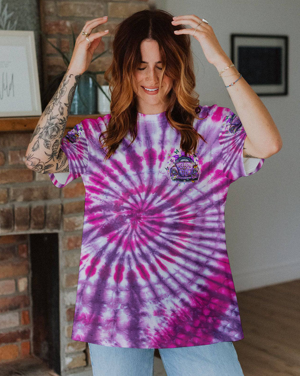 HIPPIE MOM ALL OVER PRINT - TLTW0203243