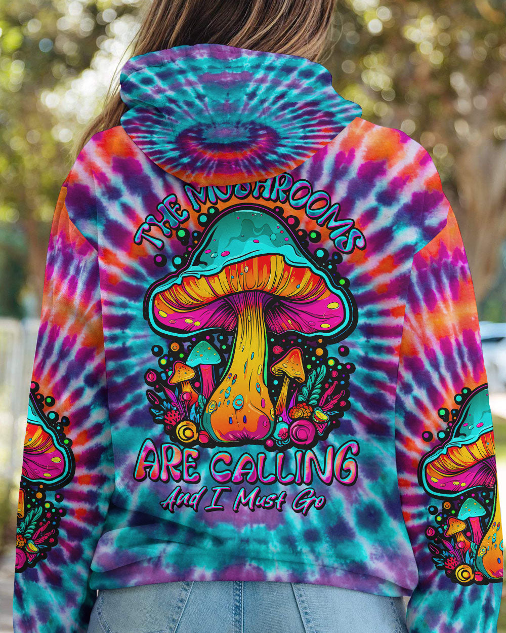 THE MUSHROOMS ARE CALLING TIE DYE ALL OVER PRINT - TLTW0208236