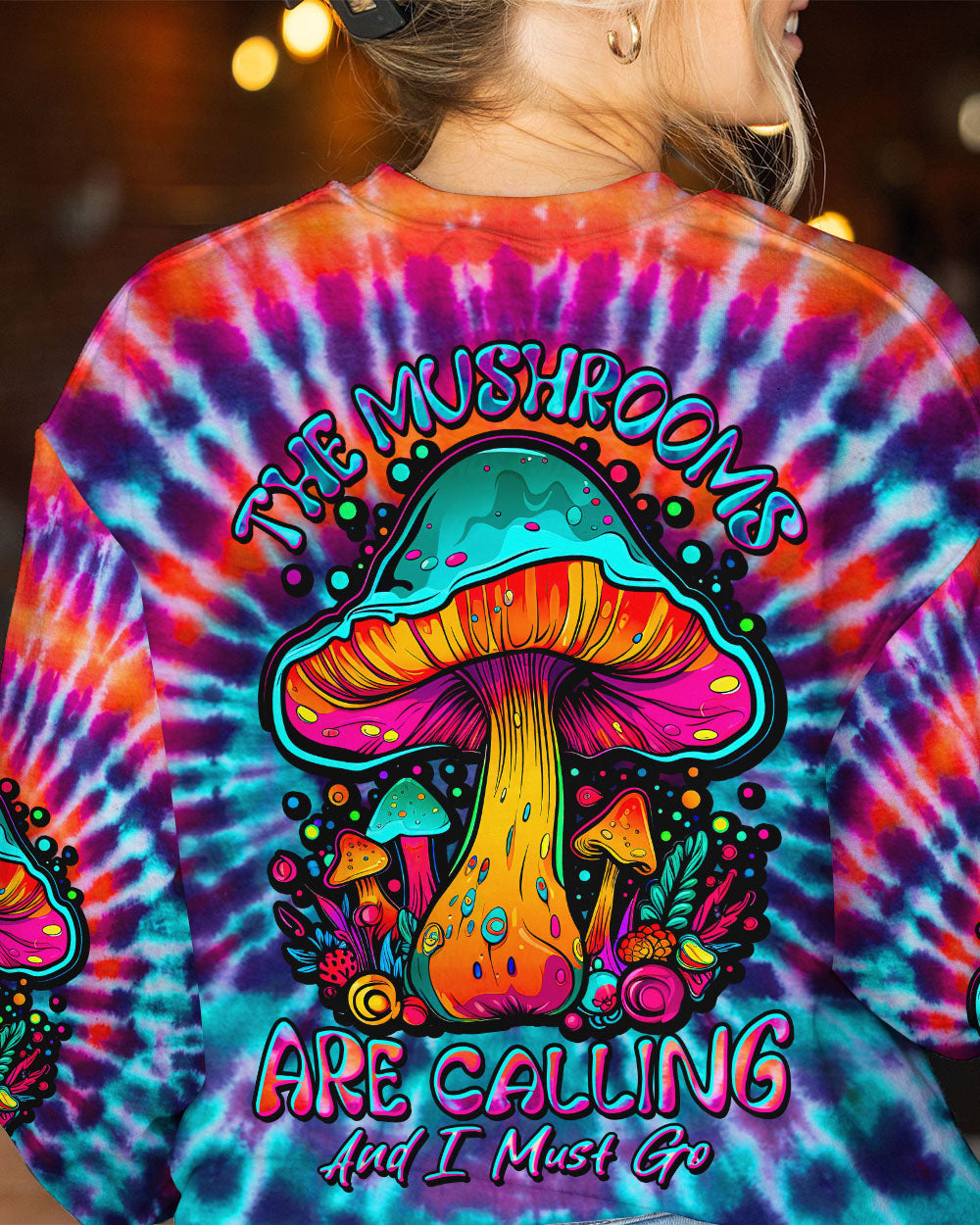 THE MUSHROOMS ARE CALLING TIE DYE ALL OVER PRINT - TLTW0208236