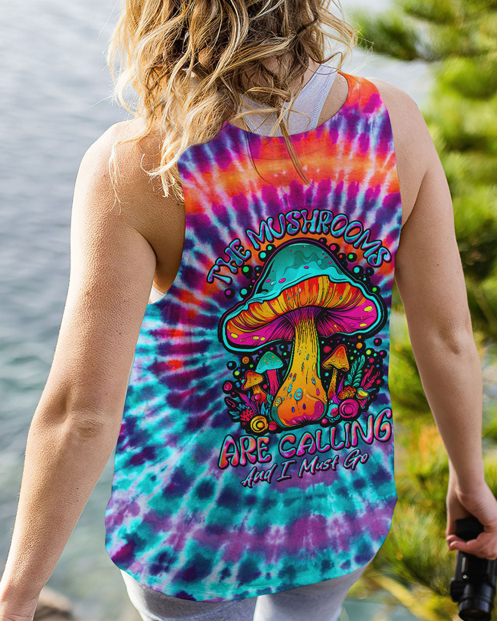 THE MUSHROOMS ARE CALLING TIE DYE ALL OVER PRINT - TLTW0208236