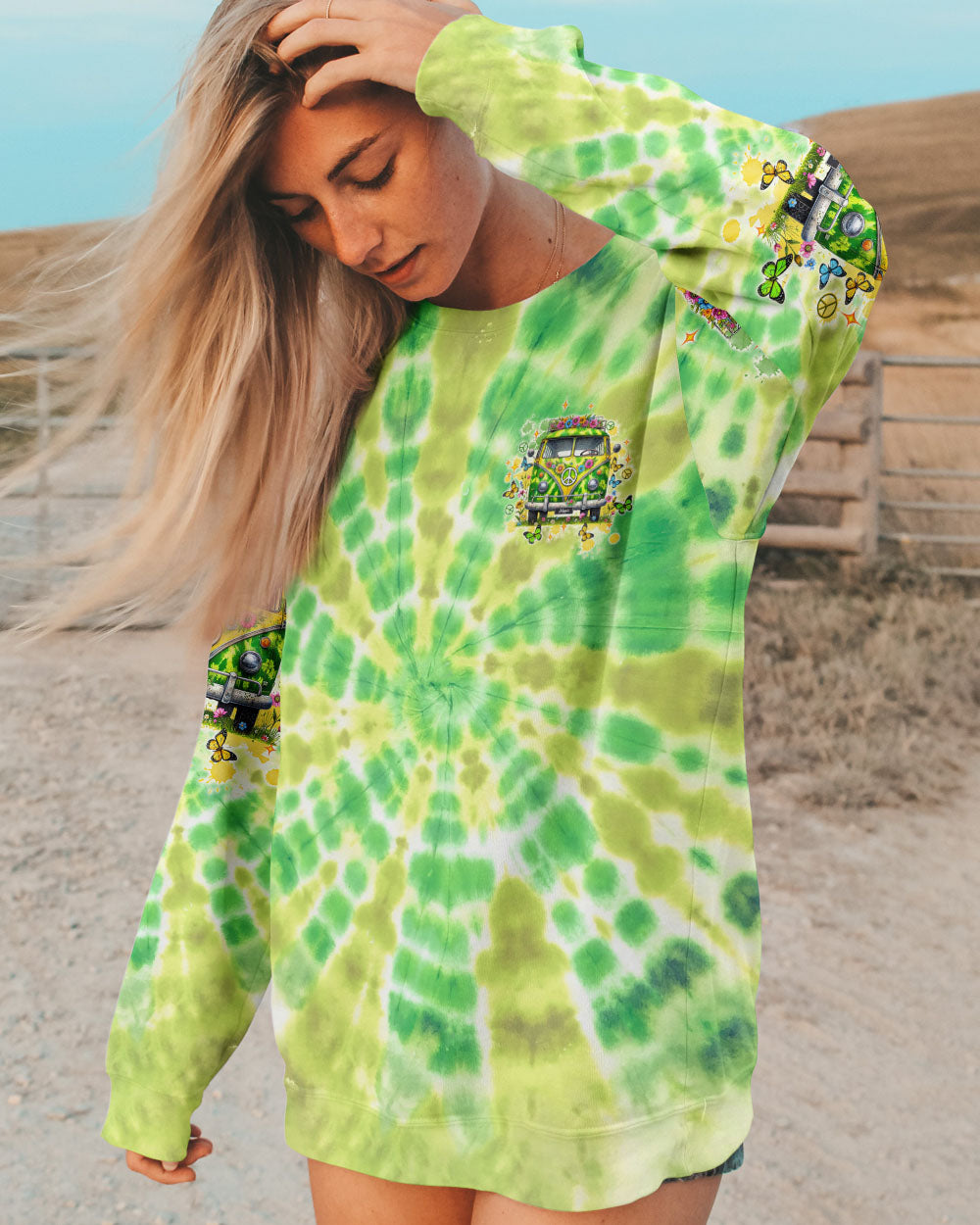 RUNNING AGAINST THE WIND BUS TIE DYE ALL OVER PRINT - TLTW0301254