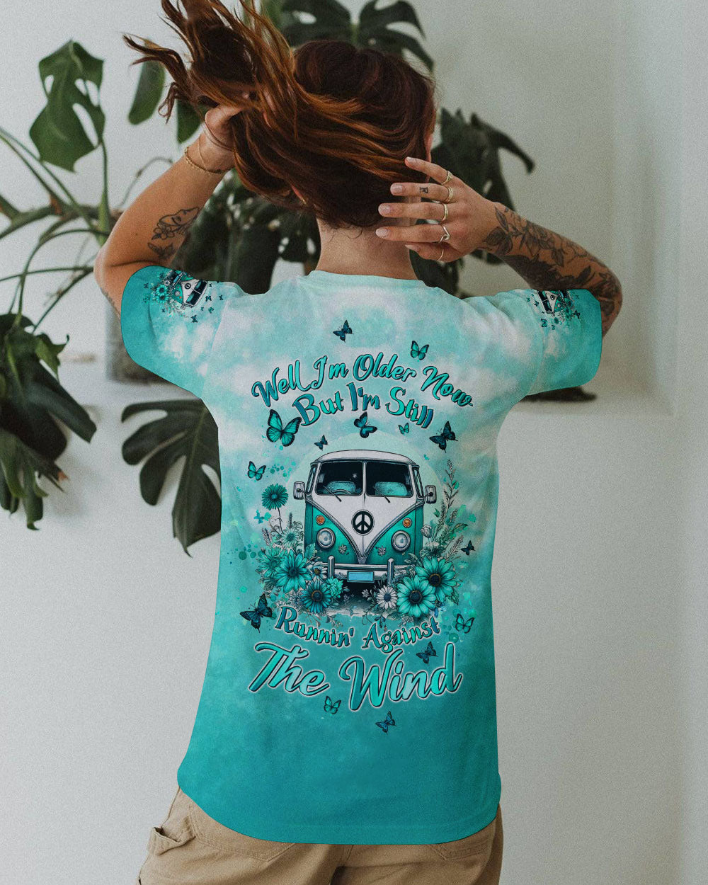 RUNNING AGAINST THE WIND HIPPIE BUS ALL OVER PRINT - TLTW0305244