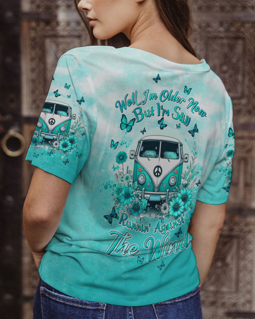 RUNNING AGAINST THE WIND HIPPIE BUS ALL OVER PRINT - TLTW0305244