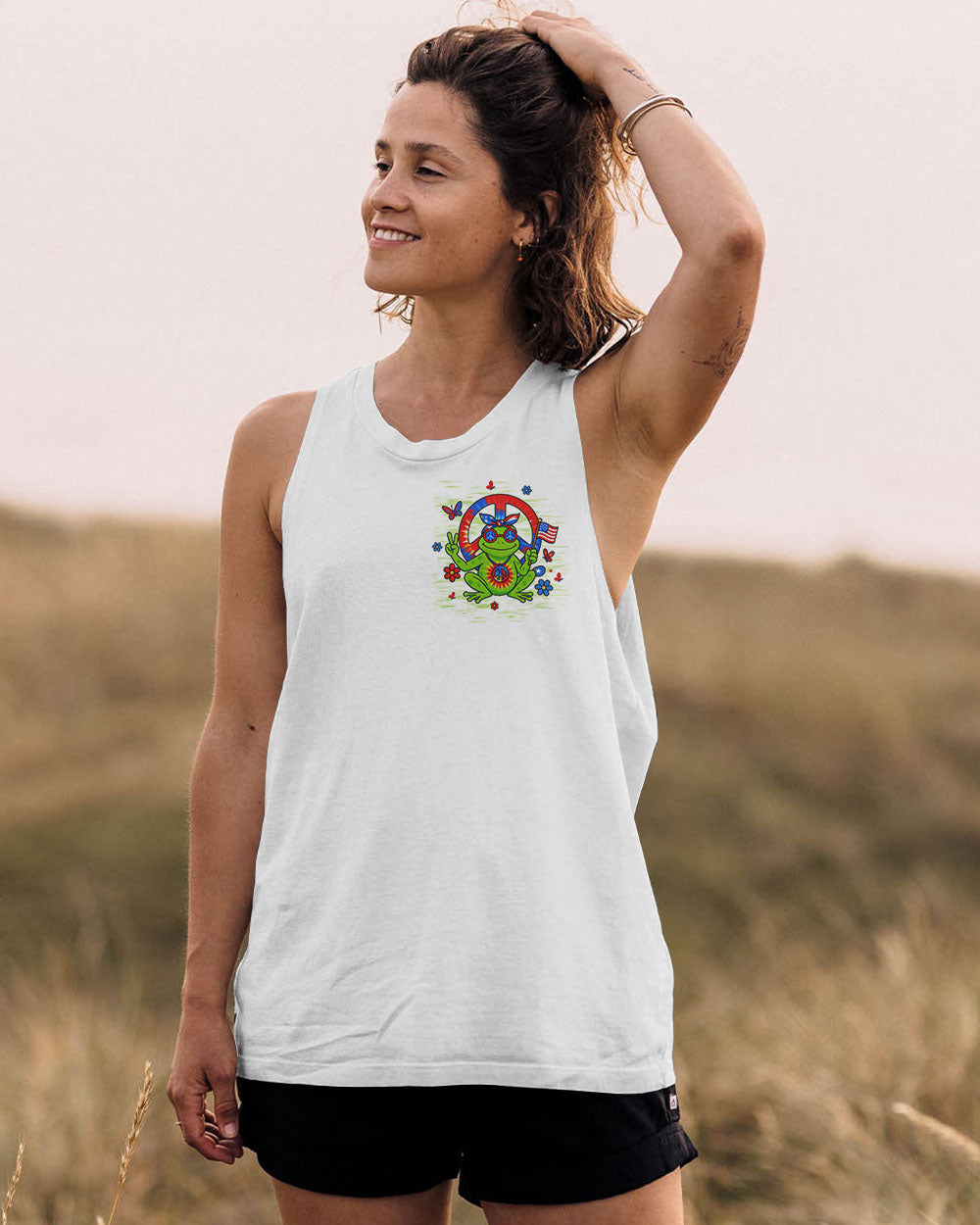 BE YOU THE WORLD WILL ADJUST FROG ALL OVER PRINT - TLTW0306253