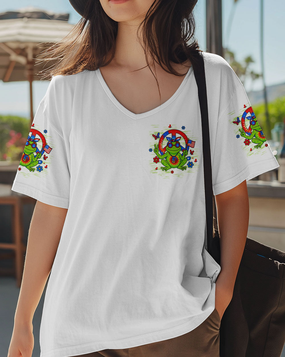 BE YOU THE WORLD WILL ADJUST FROG ALL OVER PRINT - TLTW0306253