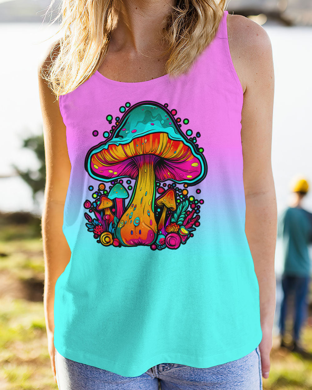 EAT MUSHROOMS SEE THE UNIVERSE ALL OVER PRINT - TLTW0308232