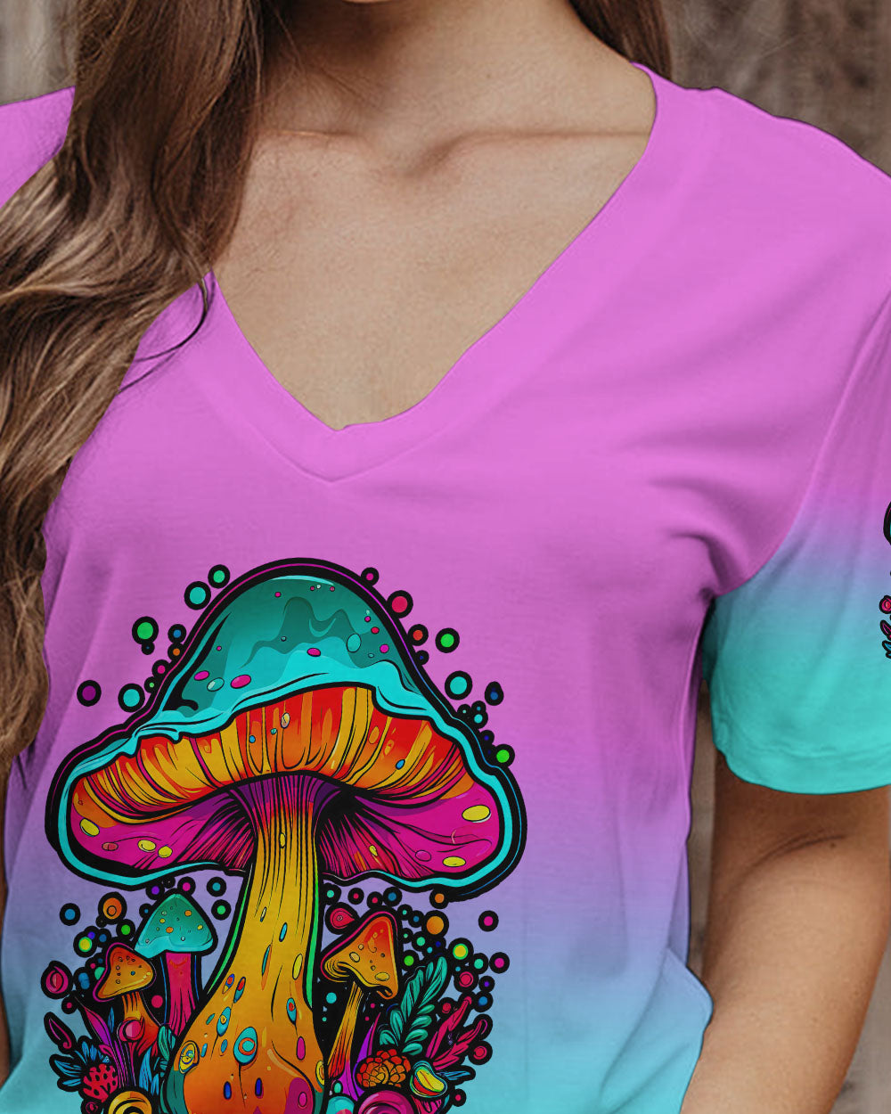 EAT MUSHROOMS SEE THE UNIVERSE ALL OVER PRINT - TLTW0308232