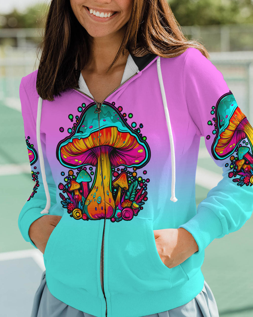 EAT MUSHROOMS SEE THE UNIVERSE ALL OVER PRINT - TLTW0308232