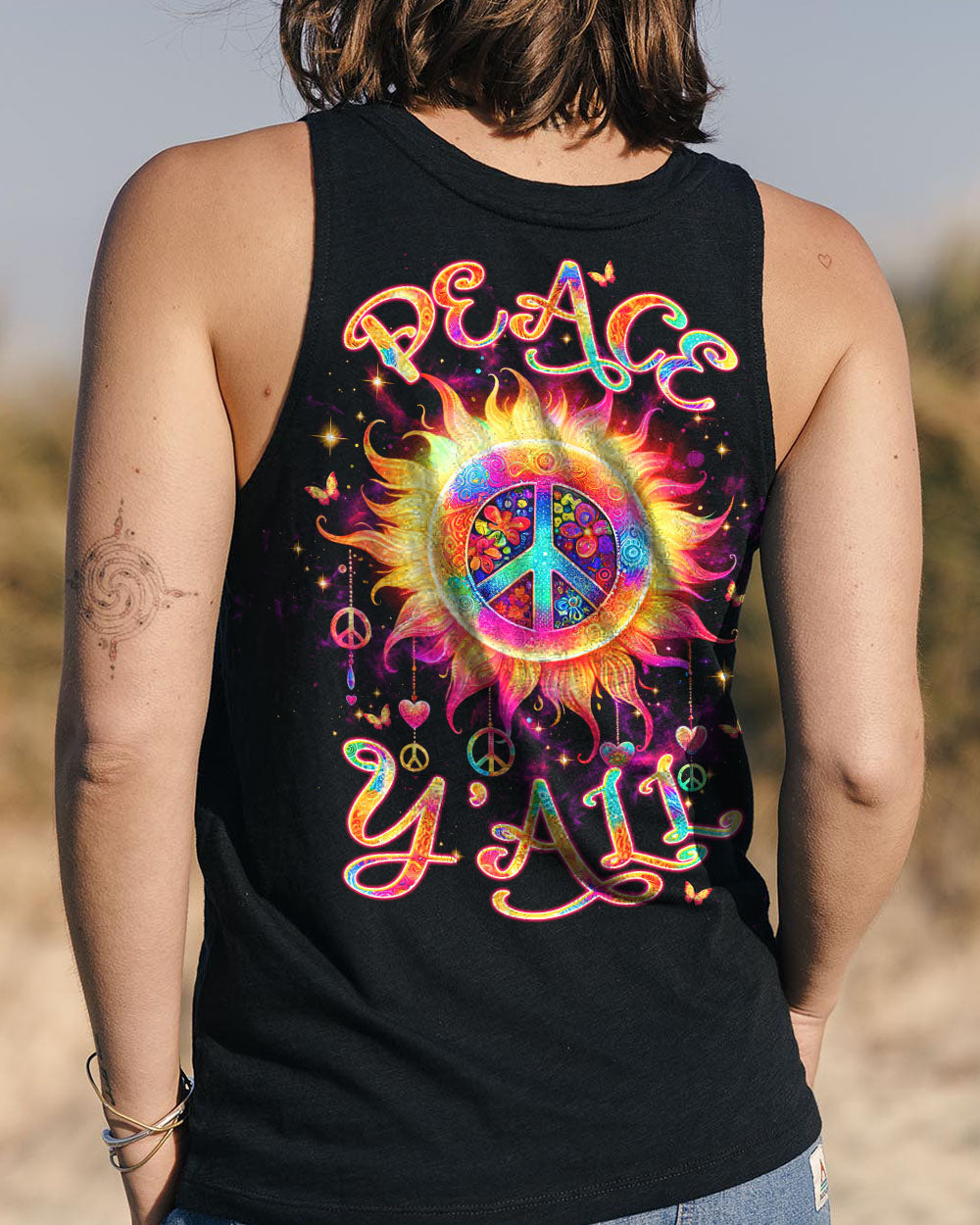 PEACE Y'ALL SUN ALL OVER PRINT - TLTW0310245