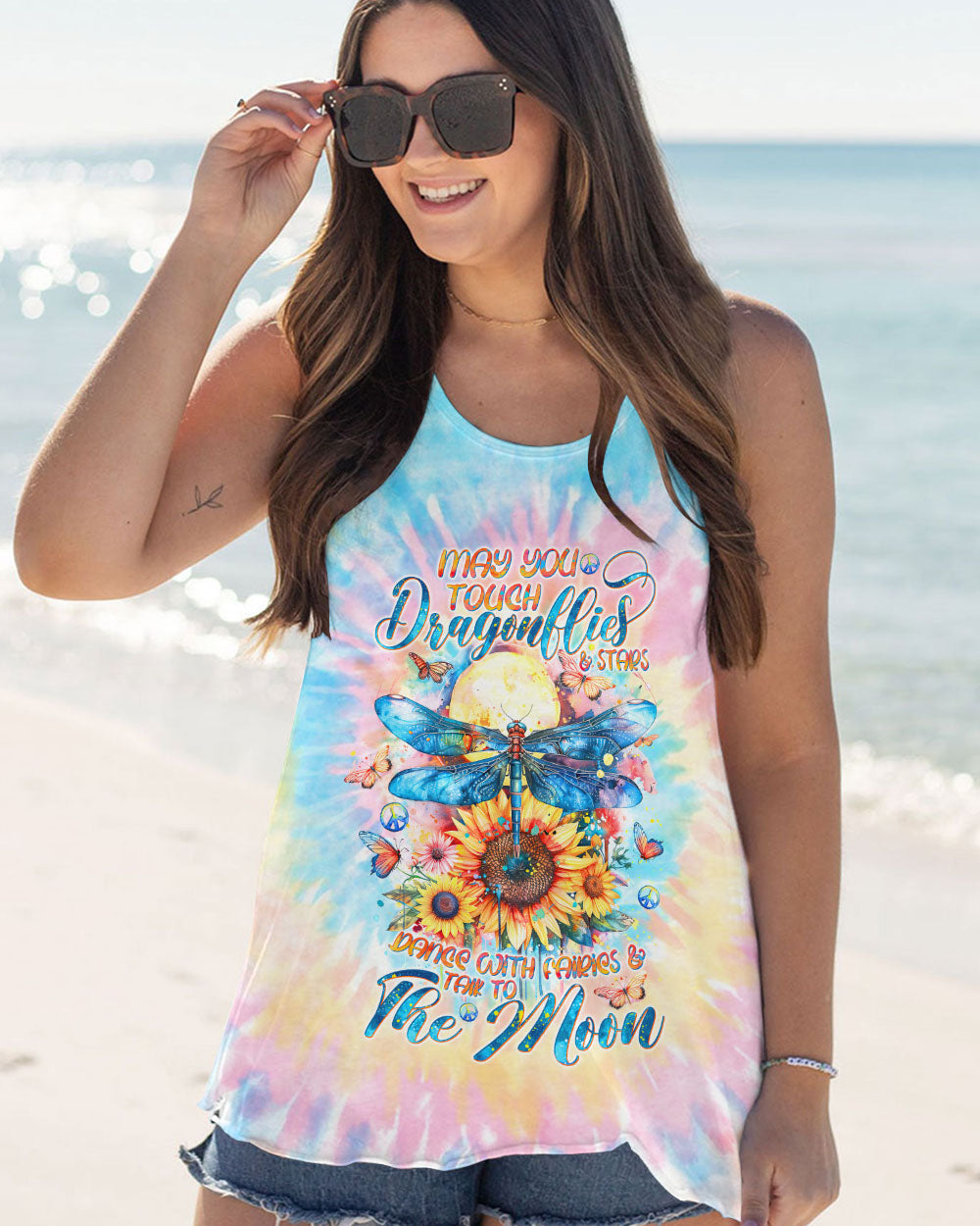 MAY YOU TOUCH DRAGONFLIES AND STARS ALL OVER PRINT - TLTW0403245