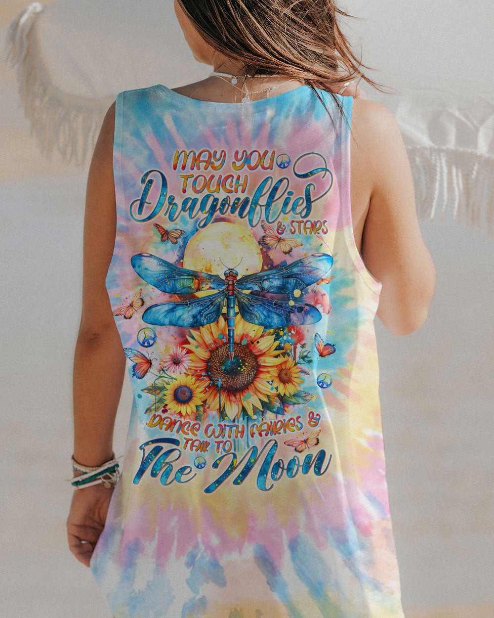 MAY YOU TOUCH DRAGONFLIES AND STARS ALL OVER PRINT - TLTW0403245