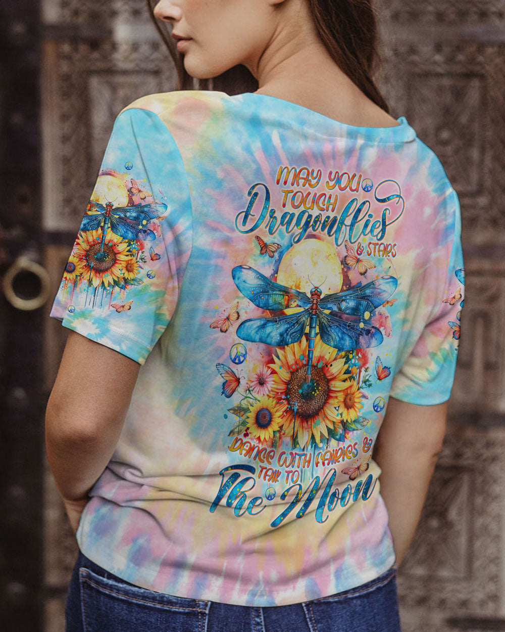 MAY YOU TOUCH DRAGONFLIES AND STARS ALL OVER PRINT - TLTW0403245