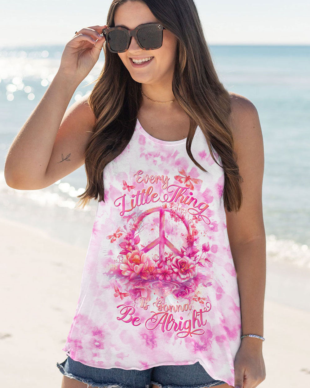 EVERYTHING LITTLE THING PEACE TIE DYE ALL OVER PRINT - TLTW0404241