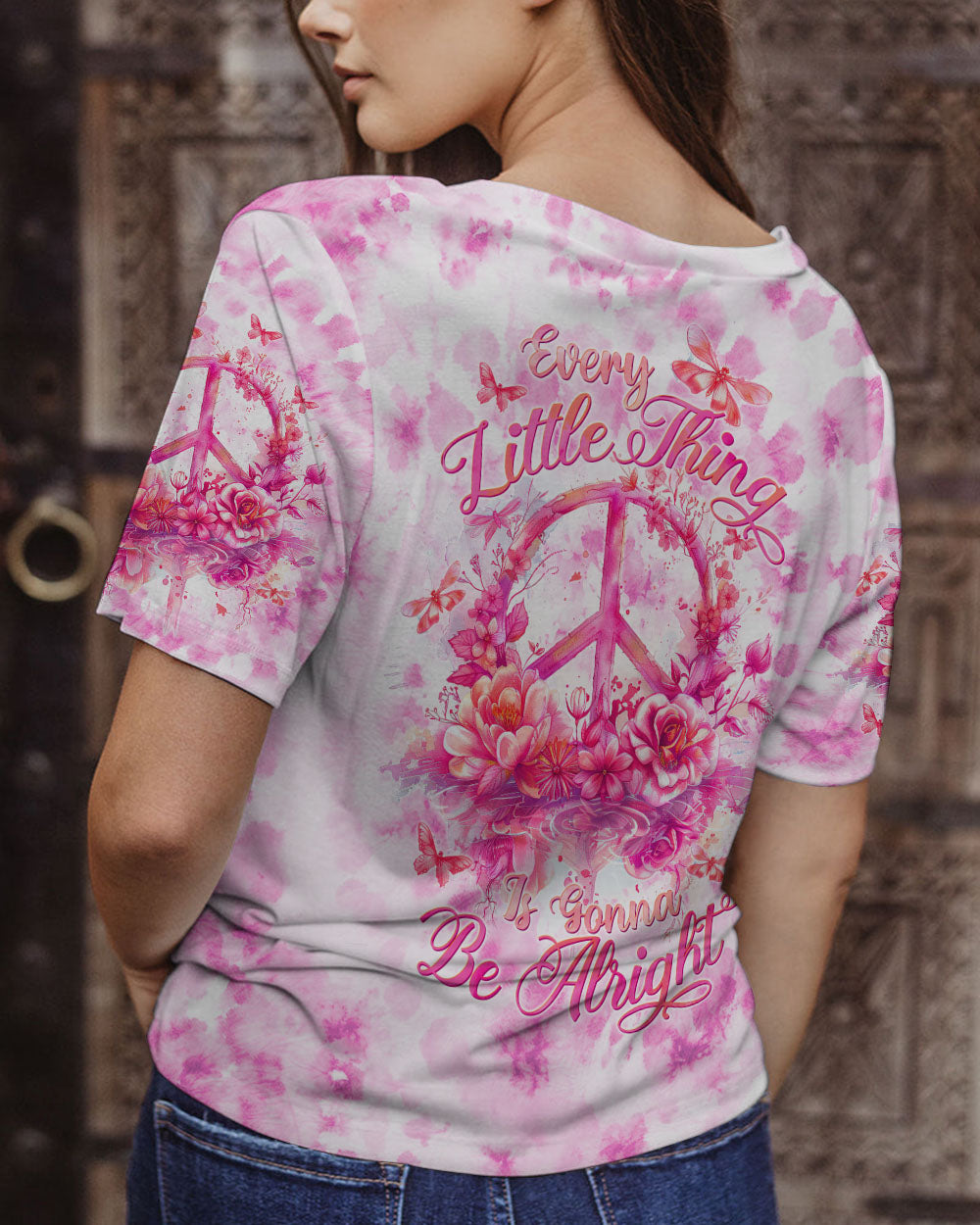 EVERYTHING LITTLE THING PEACE TIE DYE ALL OVER PRINT - TLTW0404241