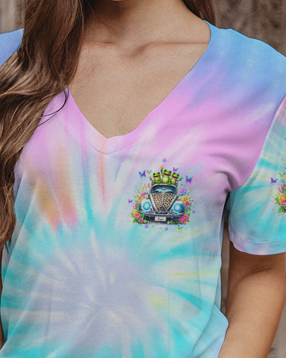 RUNNING AGAINST THE WIND FROG ALL OVER PRINT - TLTW0405244