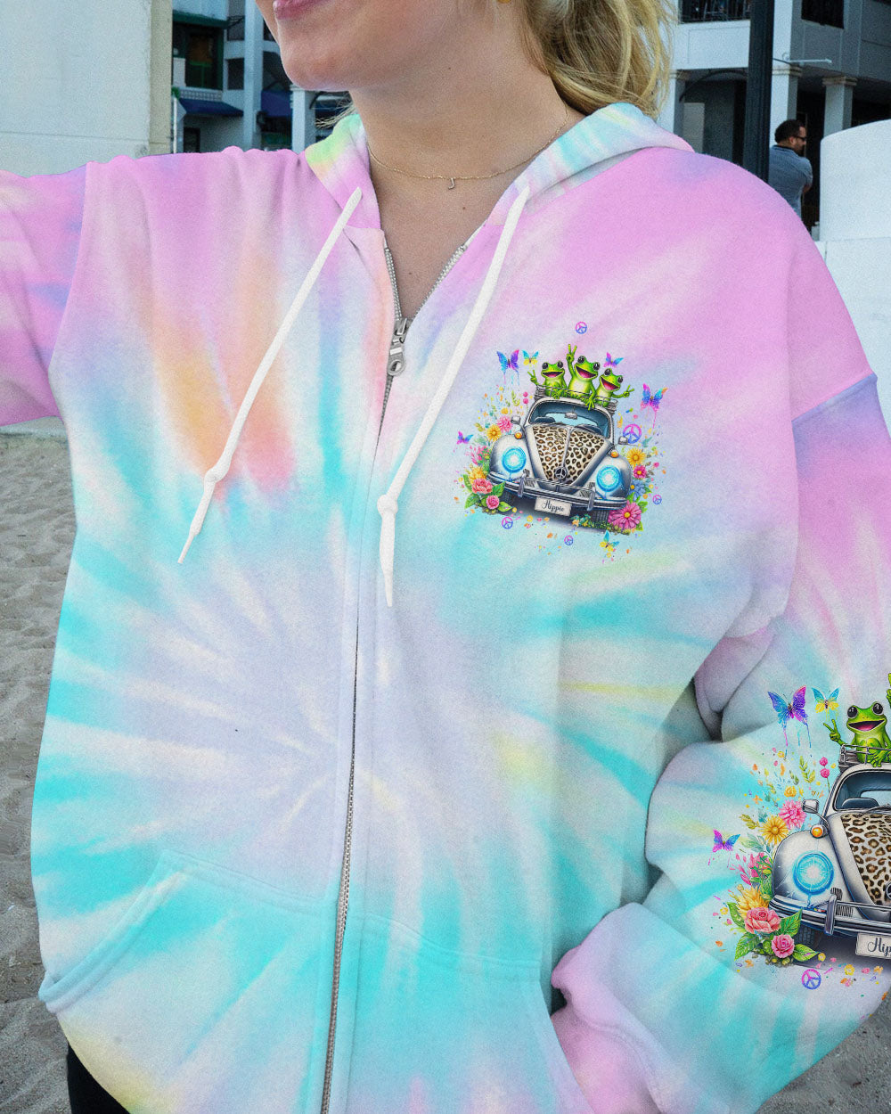 RUNNING AGAINST THE WIND FROG ALL OVER PRINT - TLTW0405244
