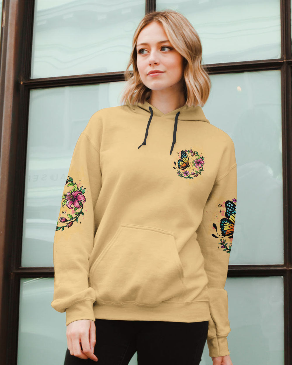 JUST BELIEVE BUTTERFLY ALL OVER PRINT  - TLTW0406254