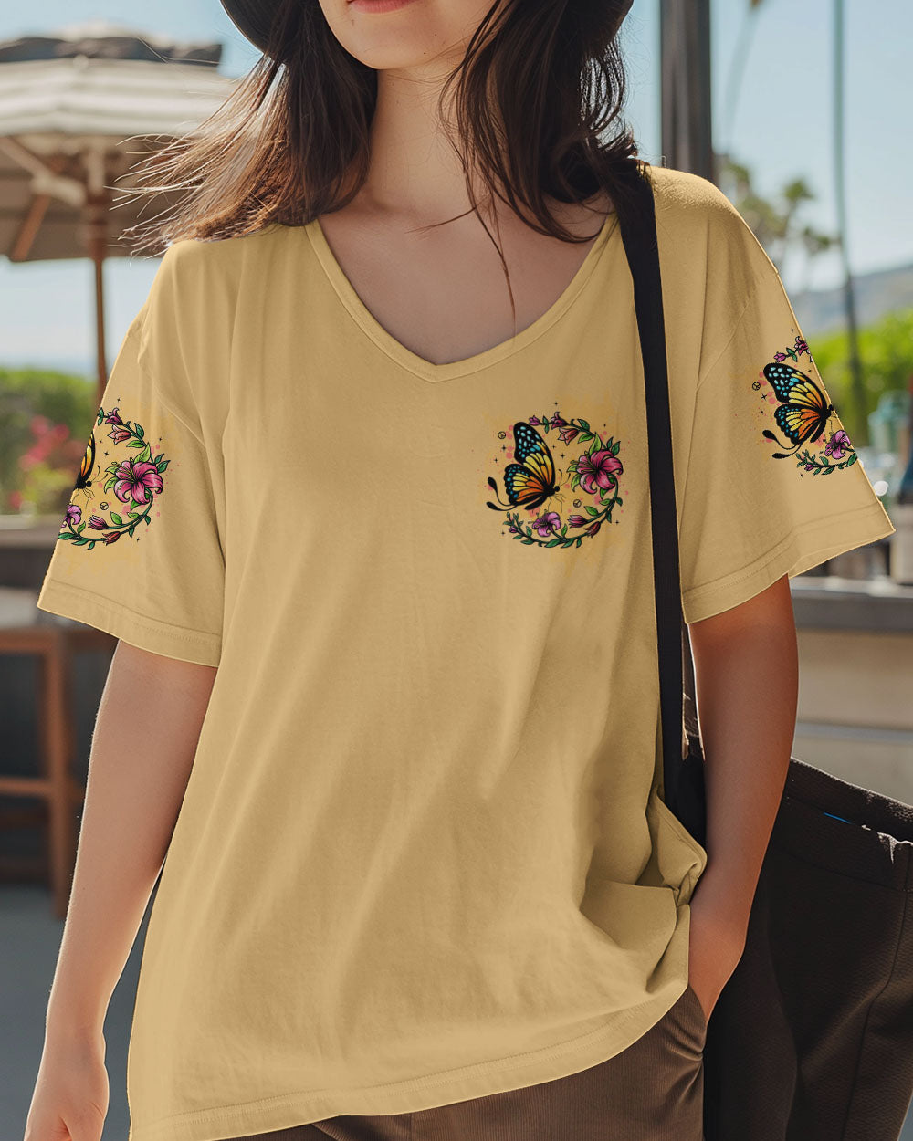 JUST BELIEVE BUTTERFLY ALL OVER PRINT  - TLTW0406254