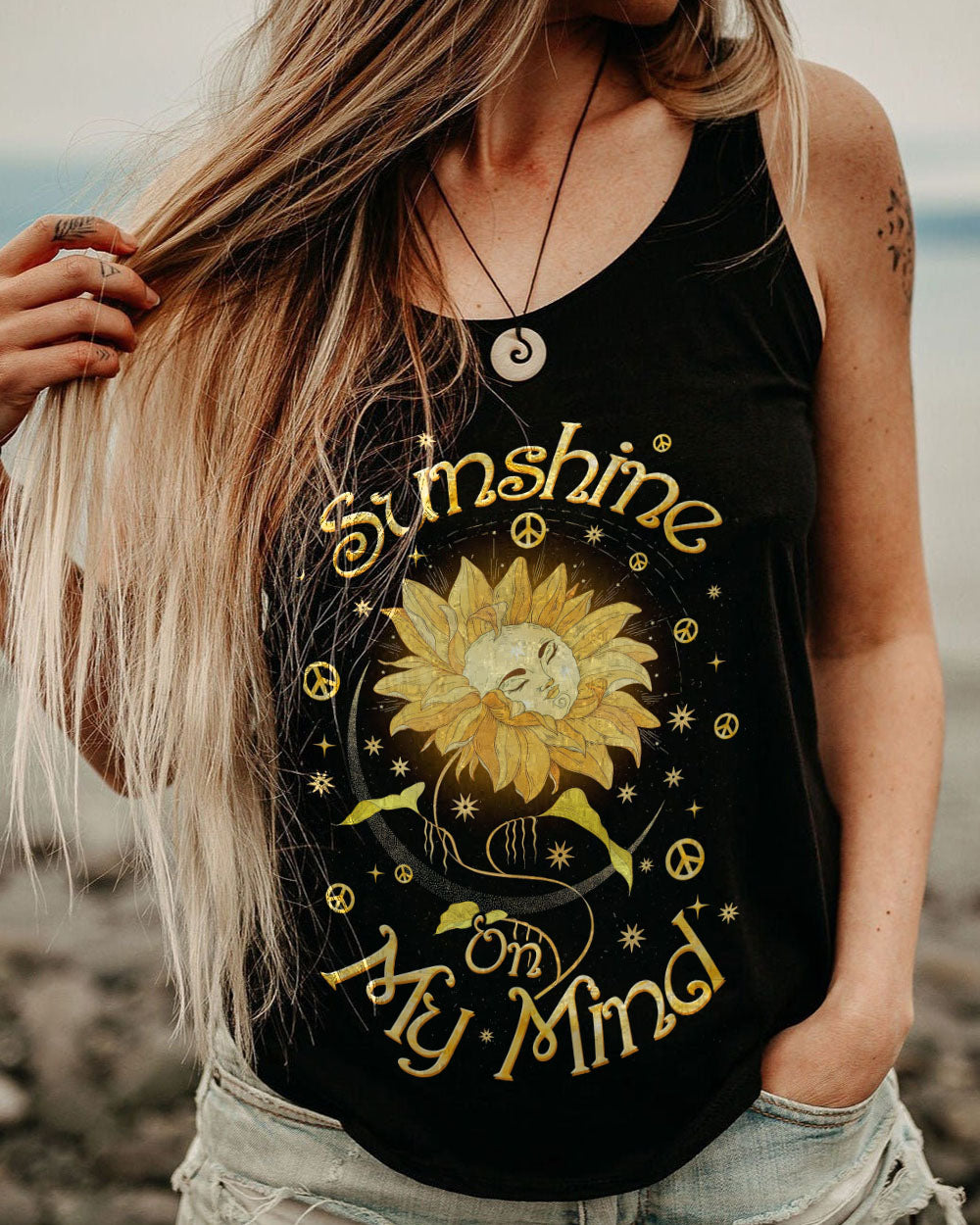 SUNSHINE ON MY MIND SUNFLOWER ALL OVER PRINT - TLTW0408231
