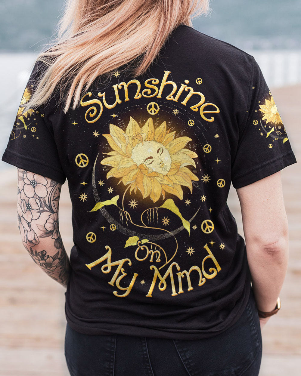 SUNSHINE ON MY MIND SUNFLOWER ALL OVER PRINT - TLTW0408231