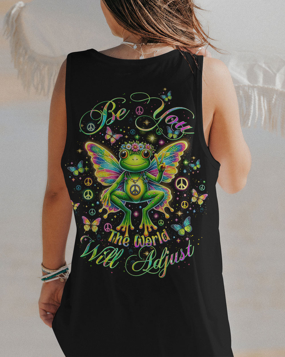 BE YOU THE WORLD WILL ADJUST FROG WINGS ALL OVER PRINT - TLTW0412232