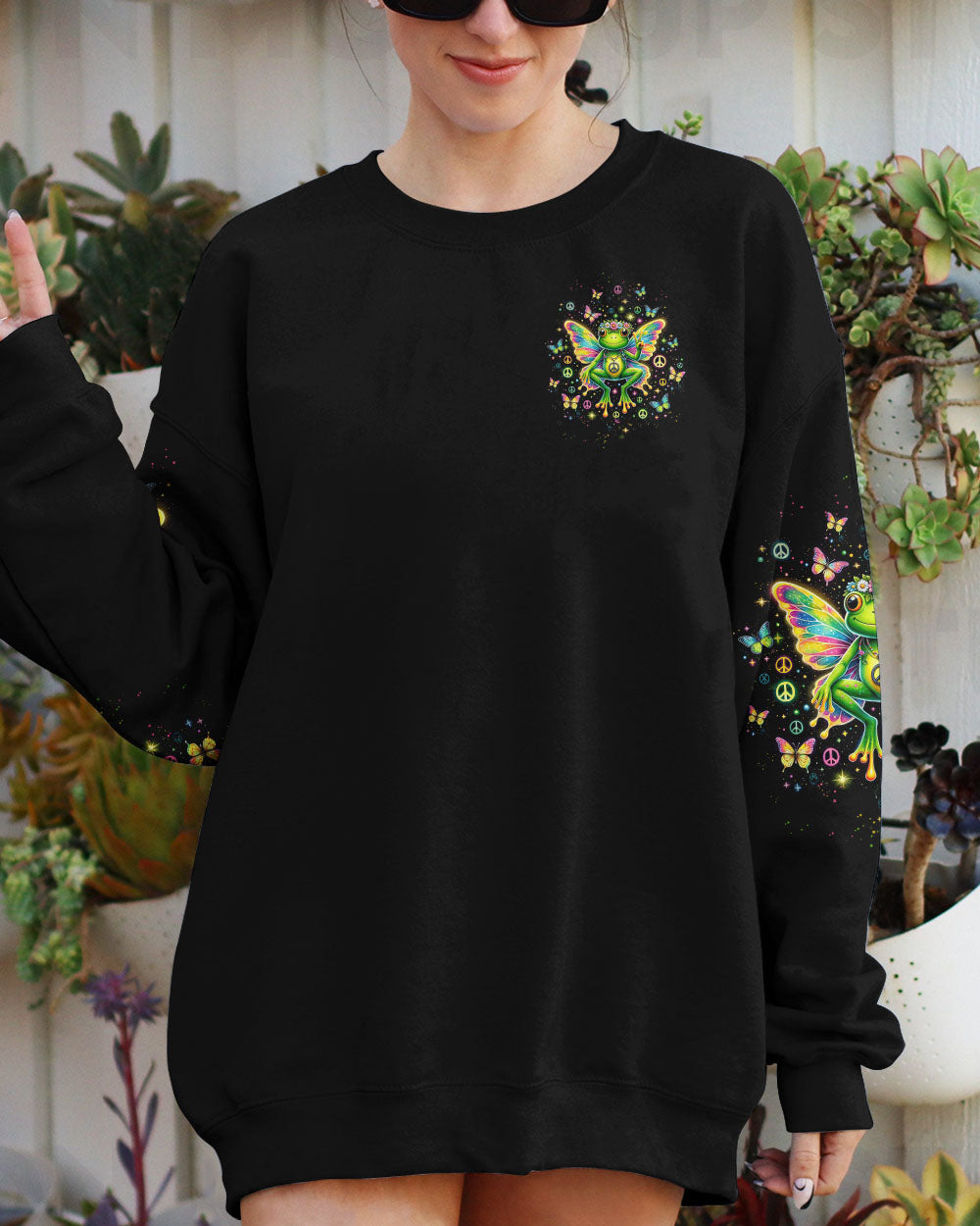 BE YOU THE WORLD WILL ADJUST FROG WINGS ALL OVER PRINT - TLTW0412232