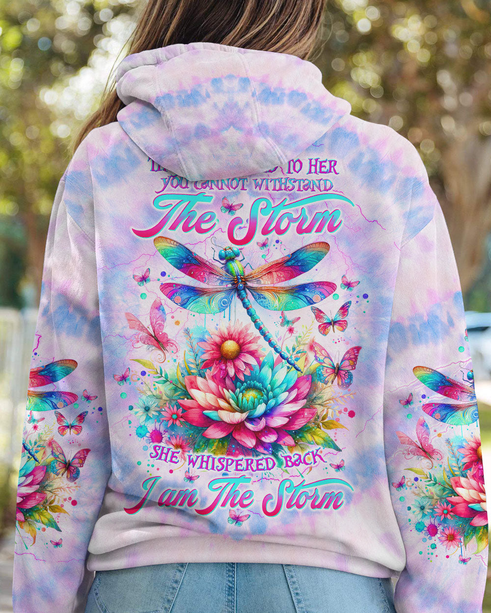 I AM THE STORM DRAGONFLY FLORAL ALL OVER PRINT - TLTW0412235