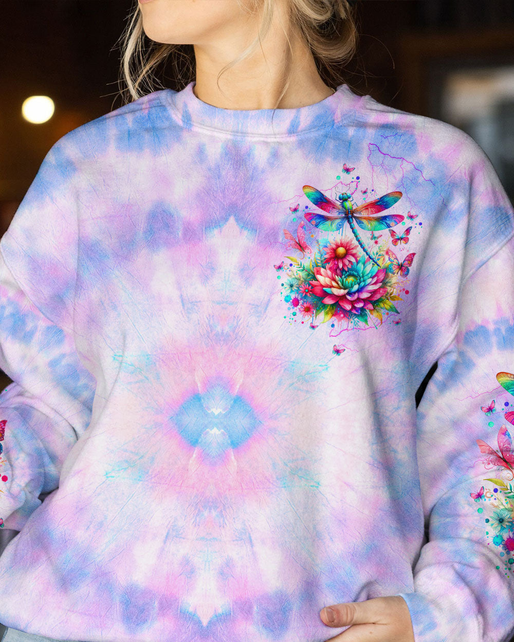 I AM THE STORM DRAGONFLY FLORAL ALL OVER PRINT - TLTW0412235