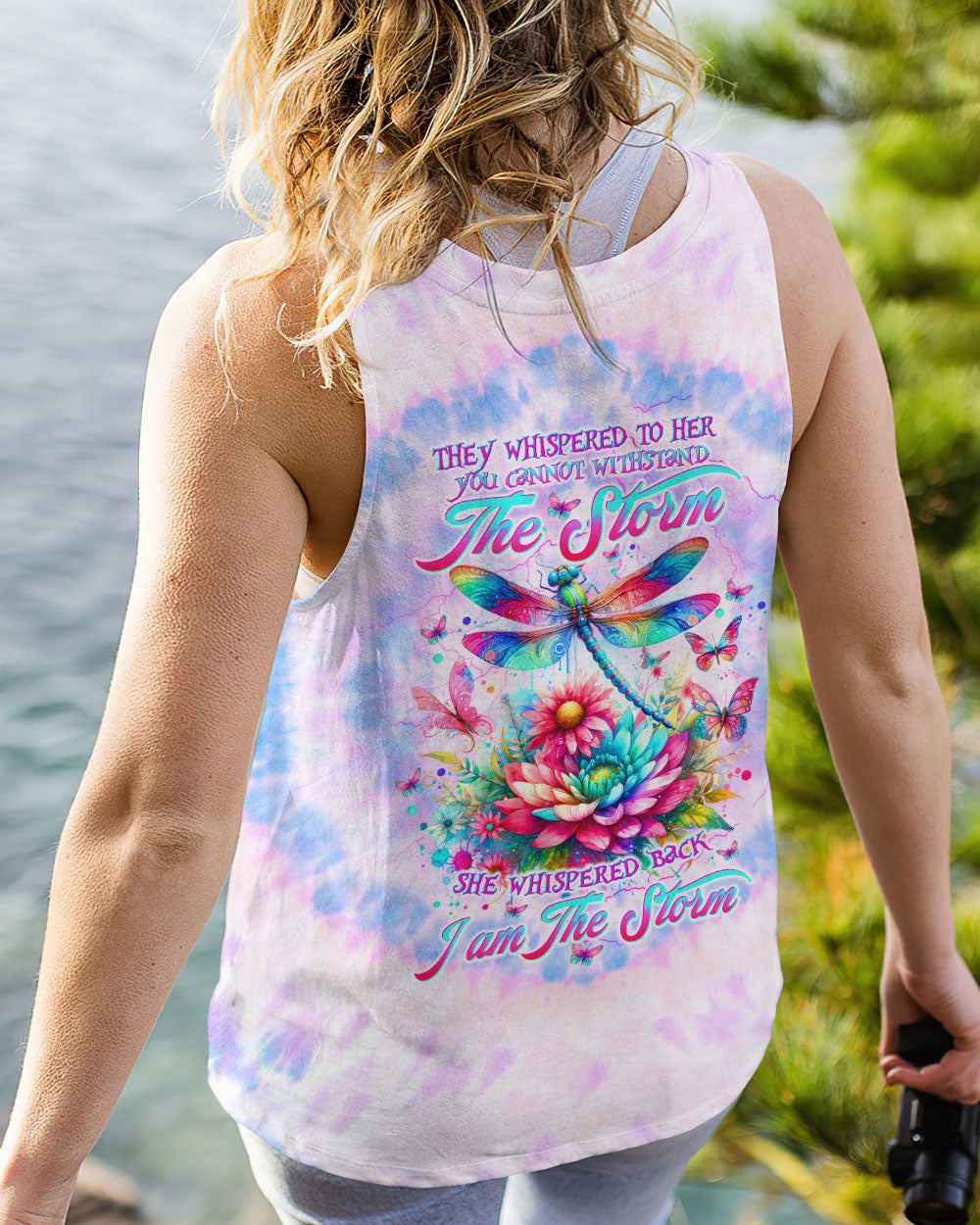 I AM THE STORM DRAGONFLY FLORAL ALL OVER PRINT - TLTW0412235