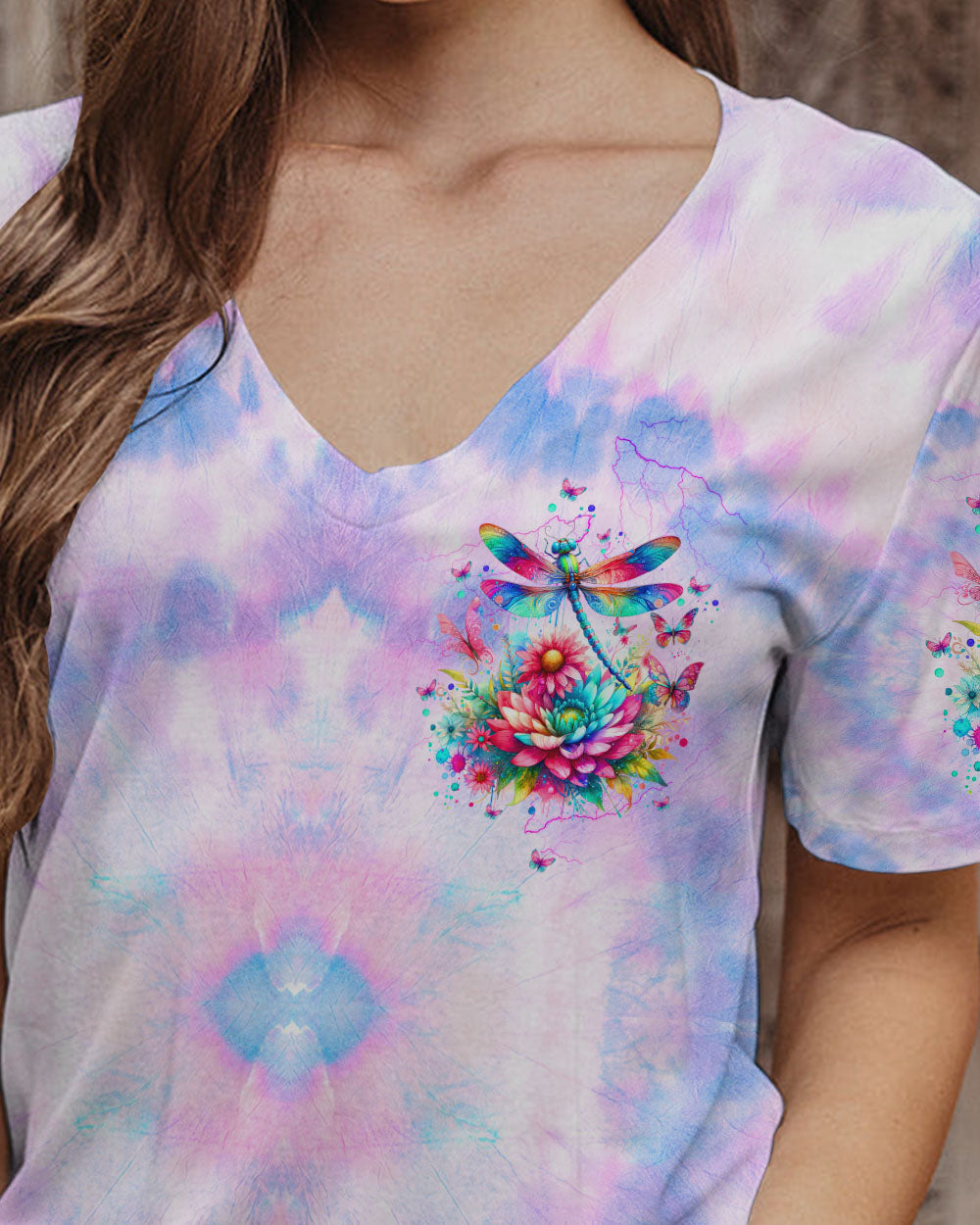 I AM THE STORM DRAGONFLY FLORAL ALL OVER PRINT - TLTW0412235