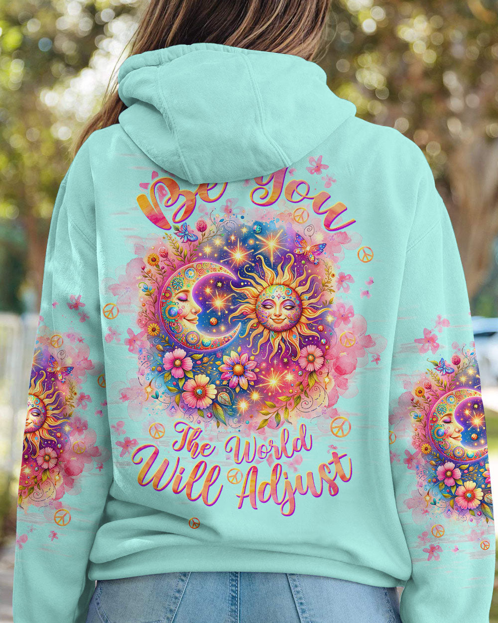 BE YOU THE WORLD WILL ADJUST SUN MOON ALL OVER PRINT - TLTW0612233