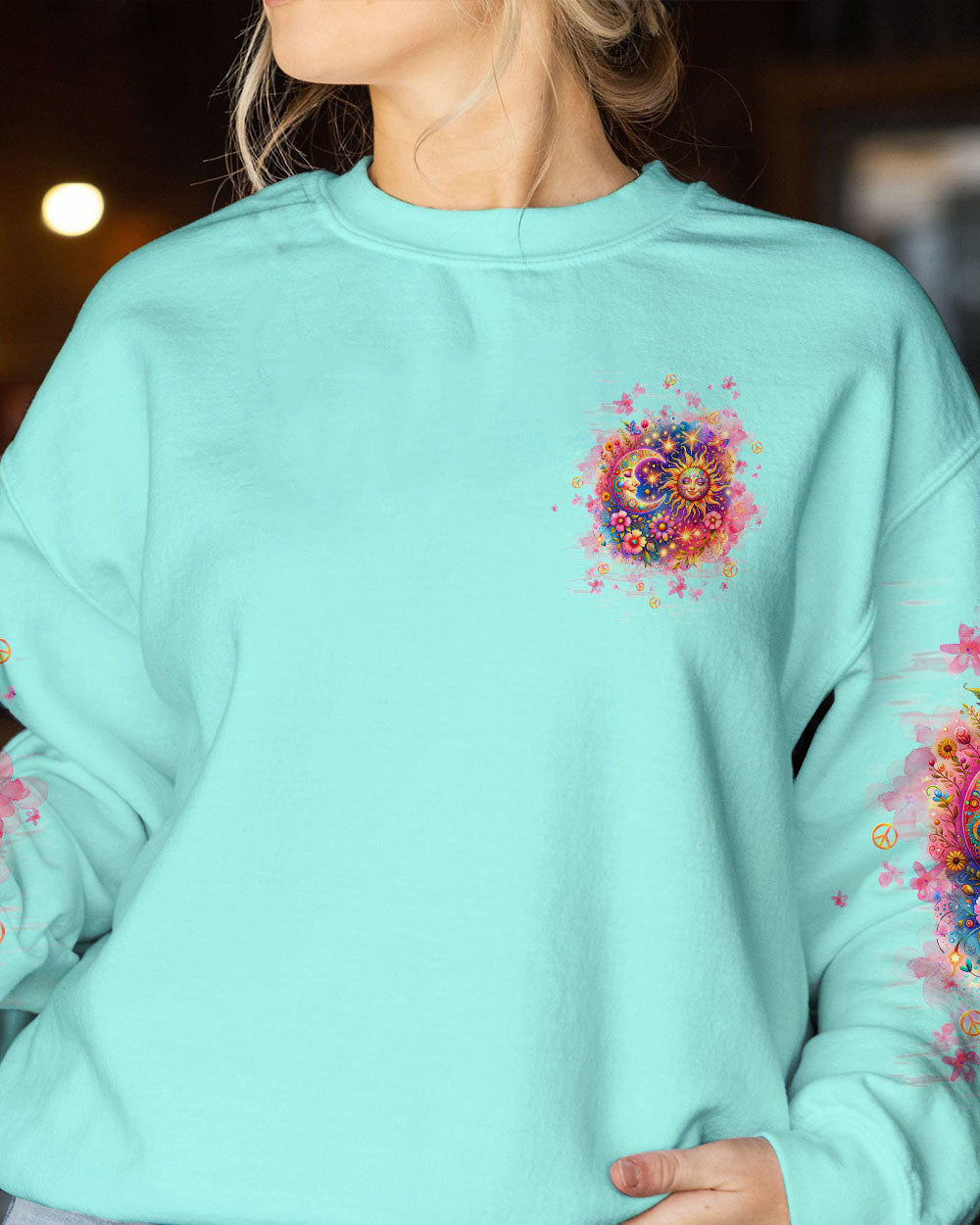 BE YOU THE WORLD WILL ADJUST SUN MOON ALL OVER PRINT - TLTW0612233
