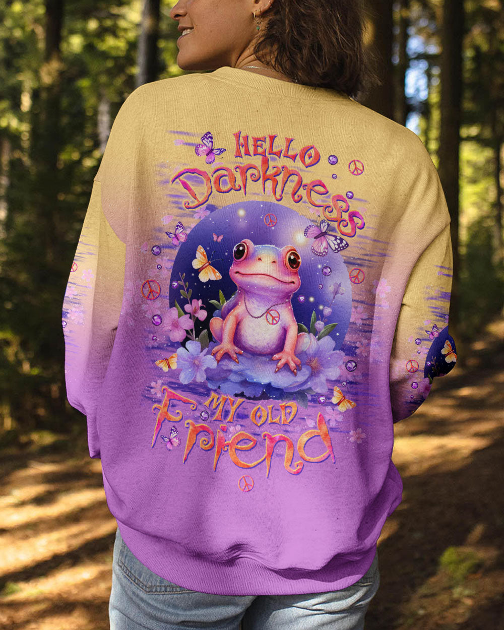 HELLO DARKNESS MY OLD FRIEND FROG ALL OVER PRINT - TLTW0612235