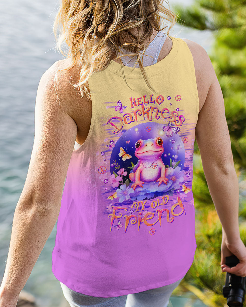 HELLO DARKNESS MY OLD FRIEND FROG ALL OVER PRINT - TLTW0612235
