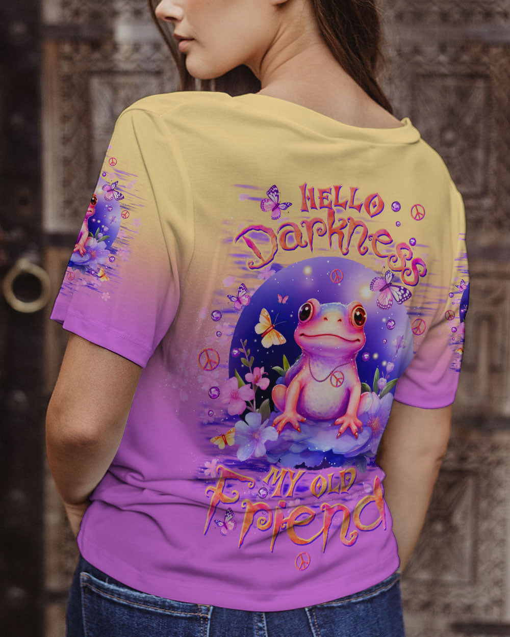 HELLO DARKNESS MY OLD FRIEND FROG ALL OVER PRINT - TLTW0612235