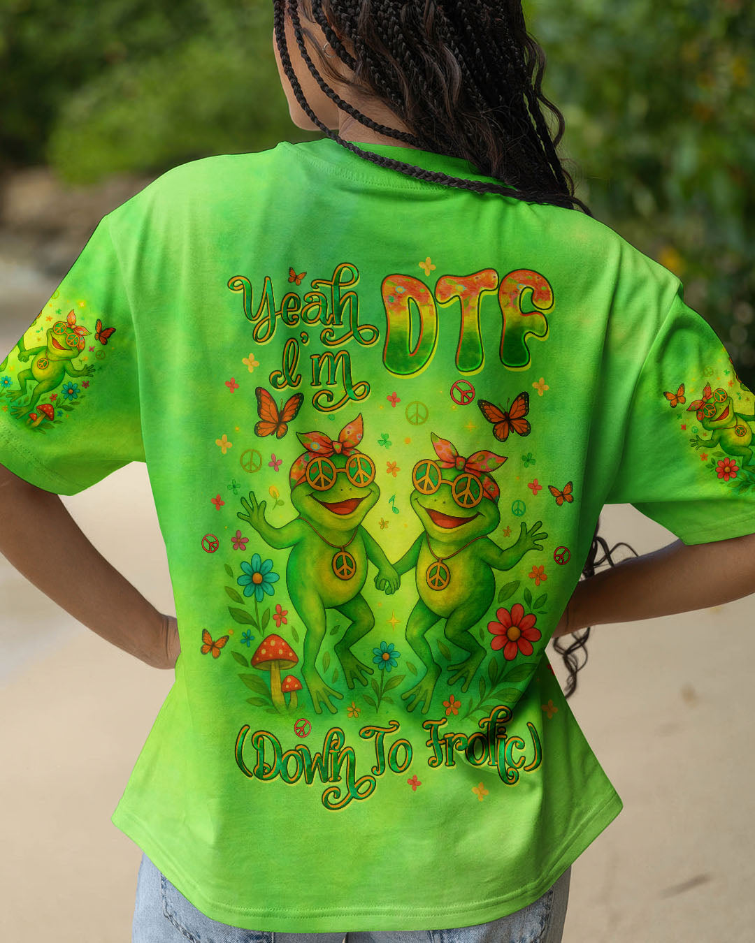 YEAH I'M DTF FROG ALL OVER PRINT - TLTW0705244