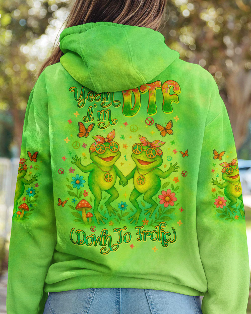 YEAH I'M DTF FROG ALL OVER PRINT - TLTW0705244