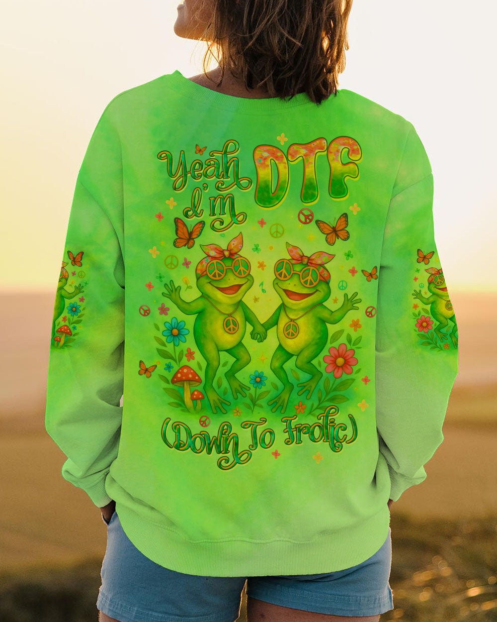 YEAH I'M DTF FROG ALL OVER PRINT - TLTW0705244