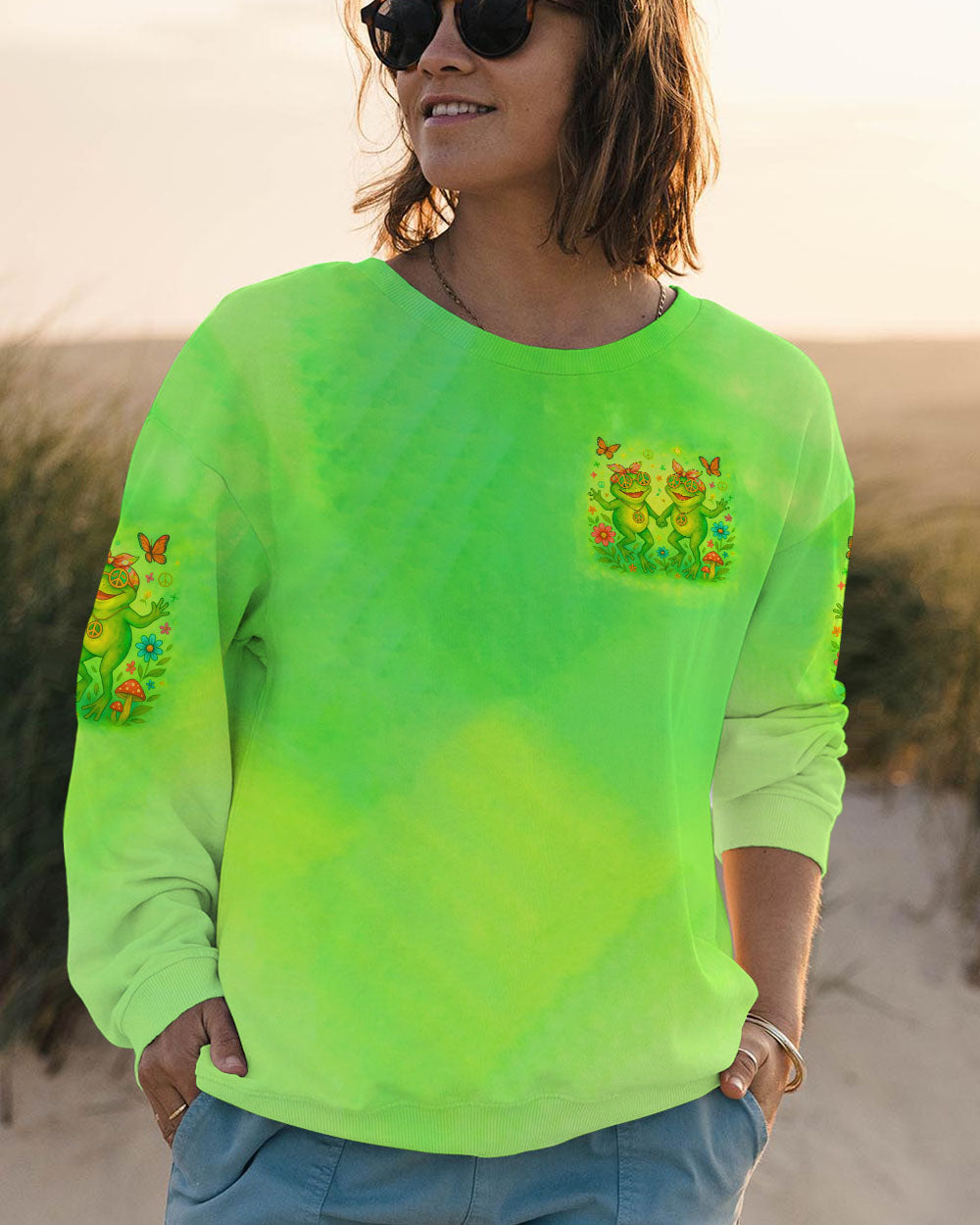 YEAH I'M DTF FROG ALL OVER PRINT - TLTW0705244