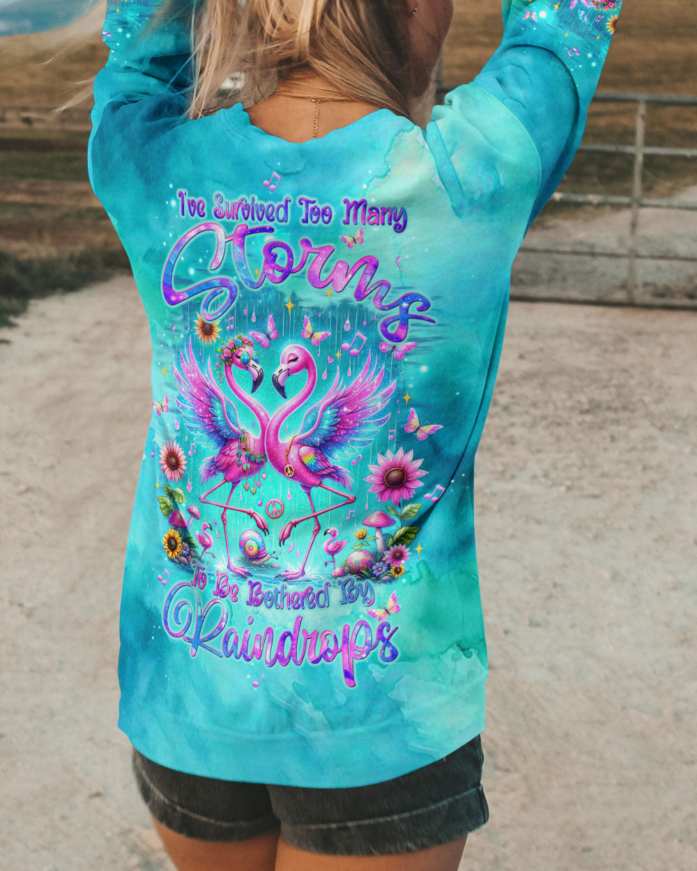 I'VE SURVIVED TOO MANY STORMS FLAMINGO ALL OVER PRINT - TLTW0706245