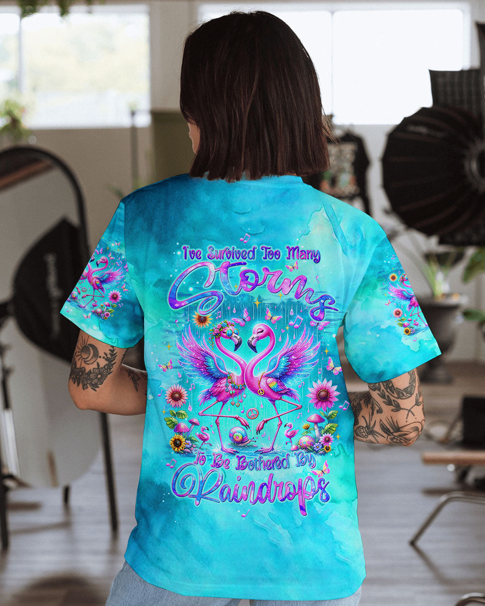 I'VE SURVIVED TOO MANY STORMS FLAMINGO ALL OVER PRINT - TLTW0706245