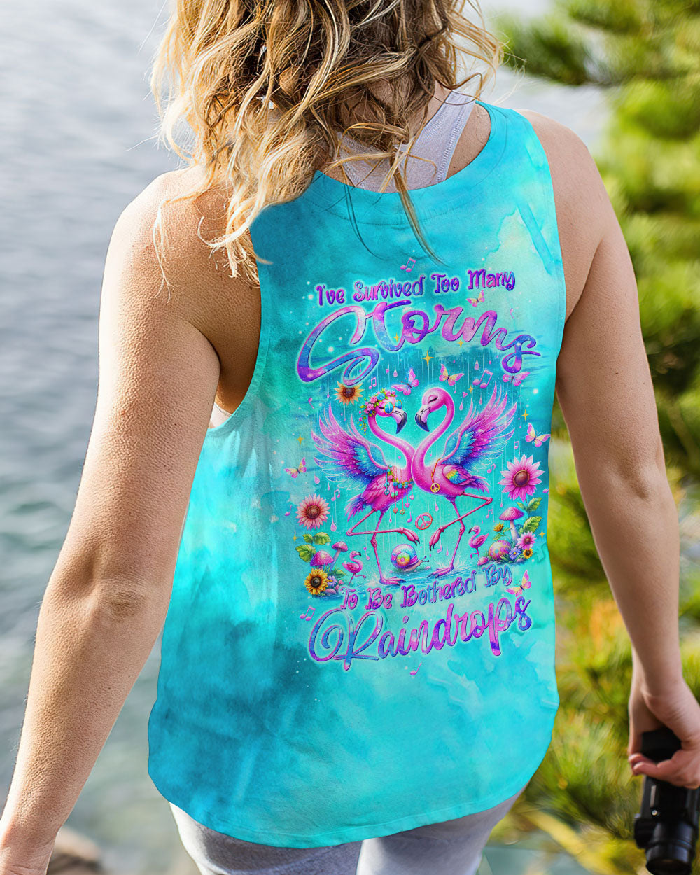 I'VE SURVIVED TOO MANY STORMS FLAMINGO ALL OVER PRINT - TLTW0706245