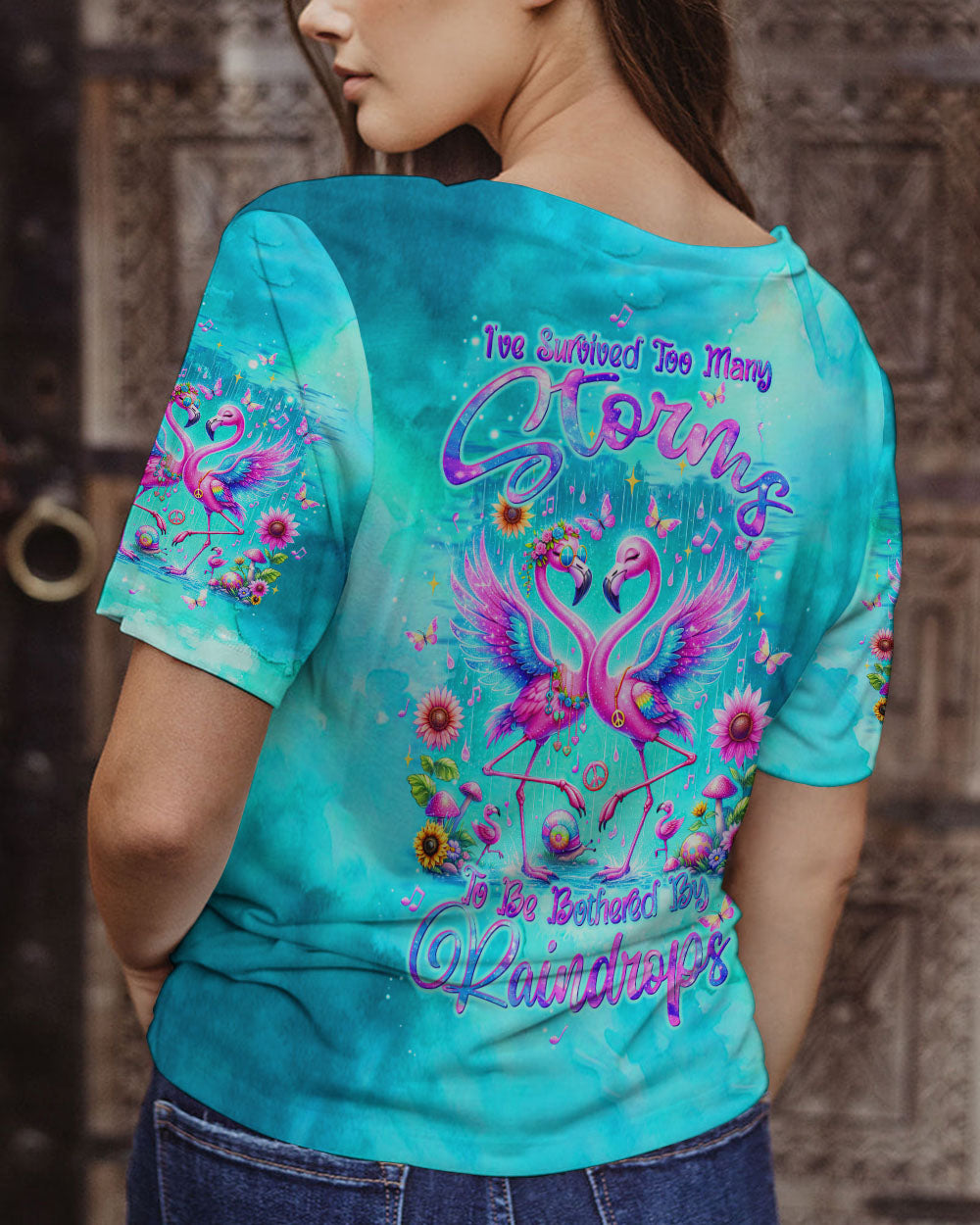 I'VE SURVIVED TOO MANY STORMS FLAMINGO ALL OVER PRINT - TLTW0706245