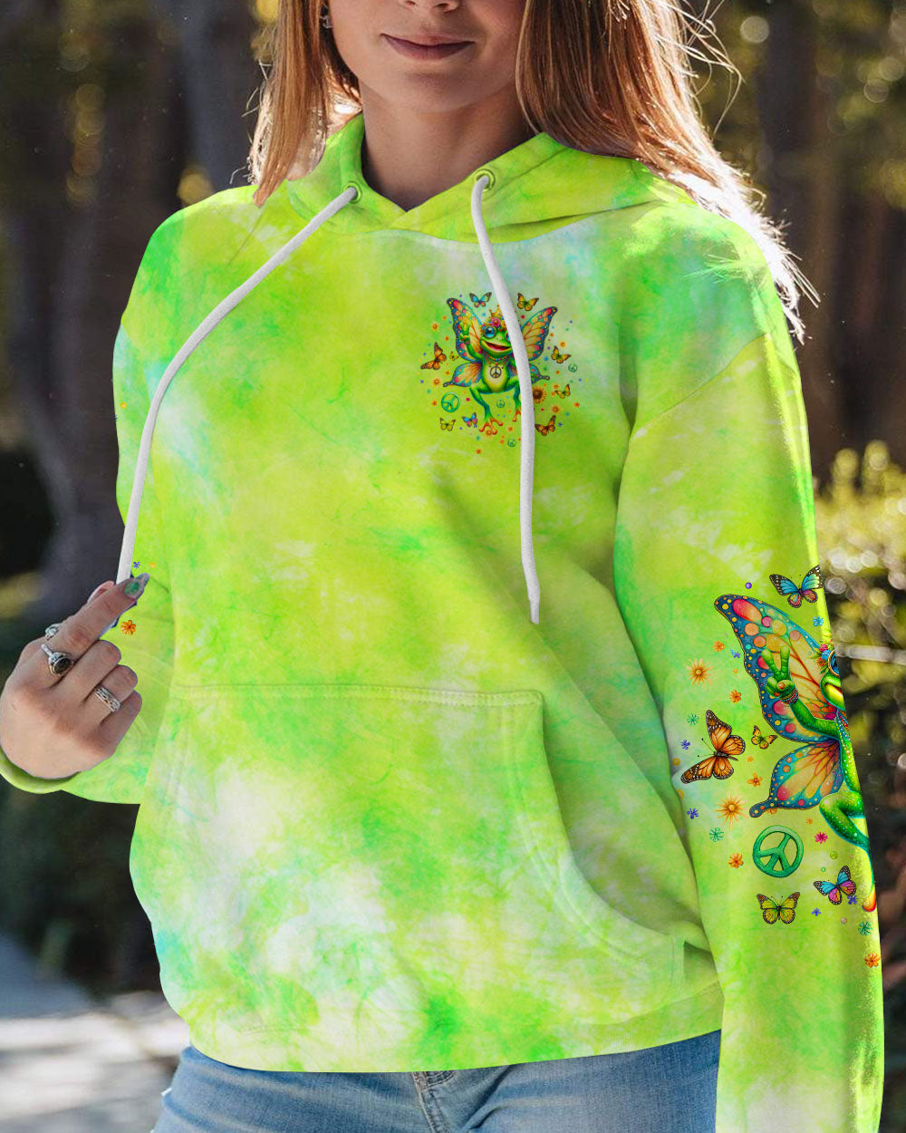 BE YOU THE WORLD WILL ADJUST FROG WINGS ALL OVER PRINT - TLTW0712233