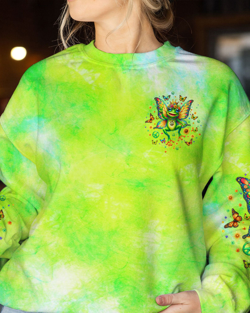 BE YOU THE WORLD WILL ADJUST FROG WINGS ALL OVER PRINT - TLTW0712233