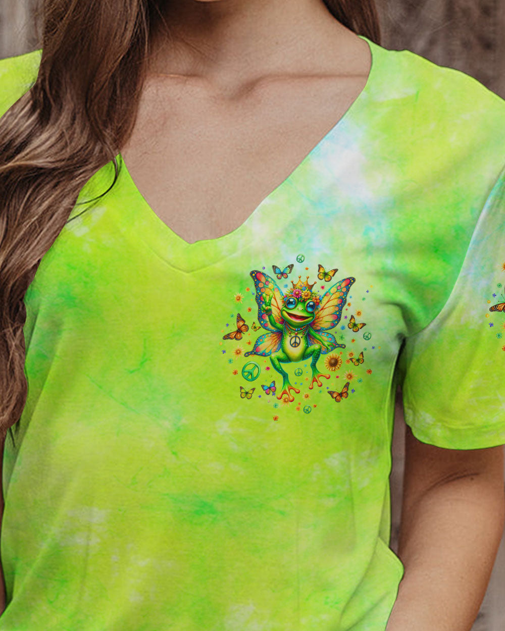 BE YOU THE WORLD WILL ADJUST FROG WINGS ALL OVER PRINT - TLTW0712233