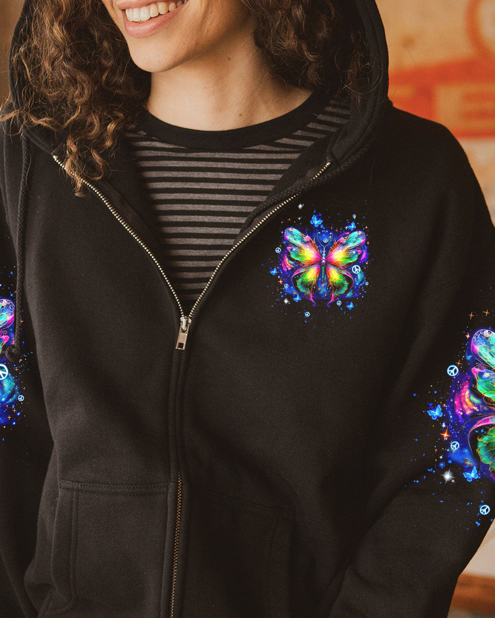 I BELIEVE THERE ARE ANGELS AMONG US BUTTERFLY ALL OVER PRINT - TLTW0712243